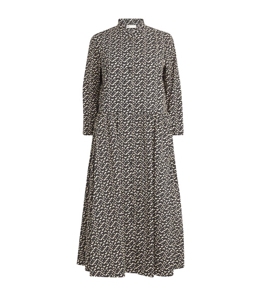 Cotton Printed Midi Dress