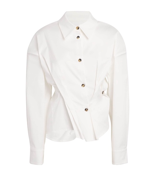 Cotton Twisted Corset Shirt