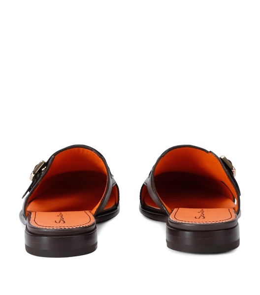 Leather Monk Slippers