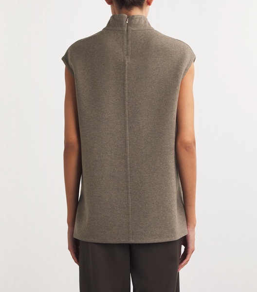 Cashmere-Blend Double-Face Top