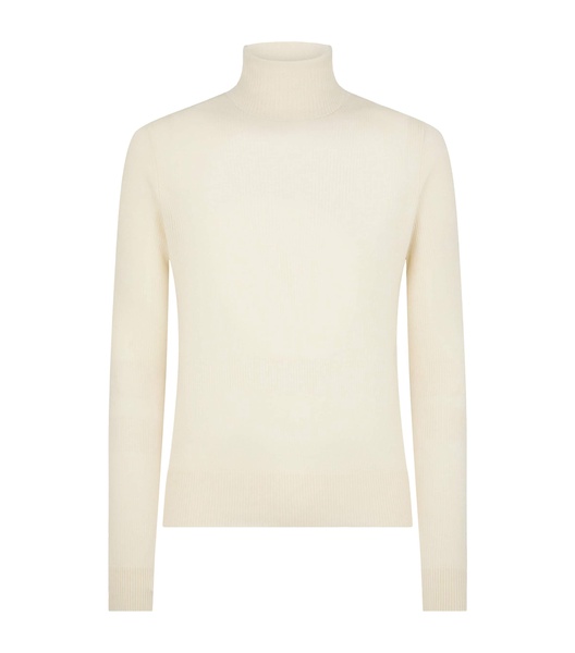 Wool-Silk-Cashmere Rollneck Sweater