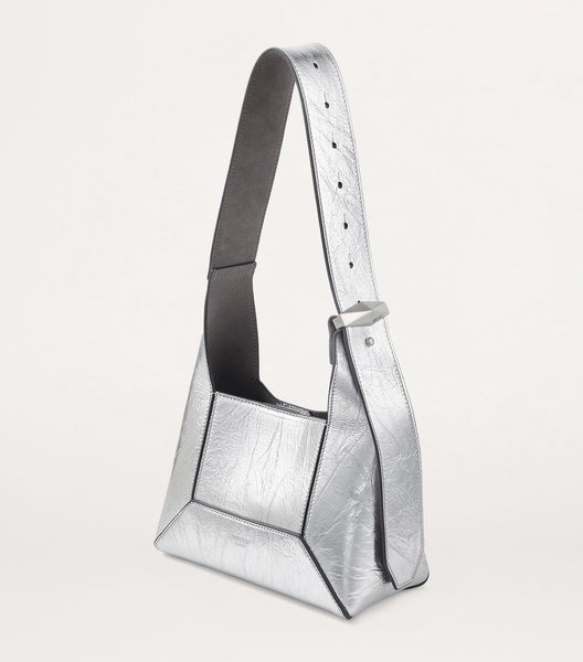 Small Metallic Diamond Shoulder Bag