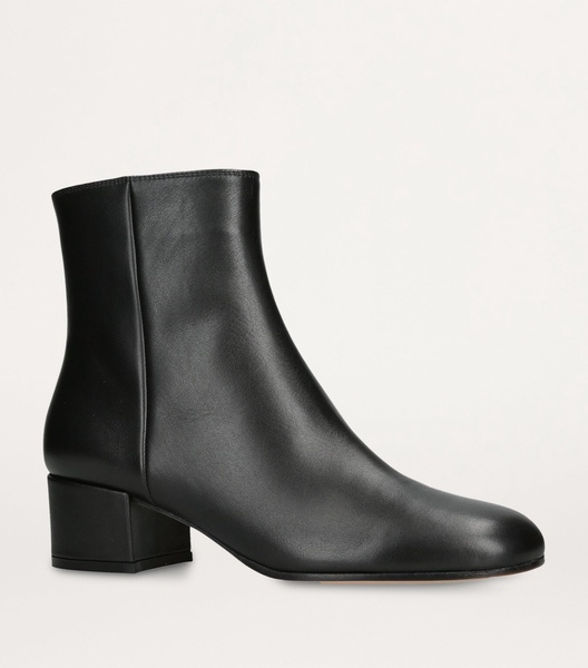 Leather Vitello Glove Ankle Boots 45