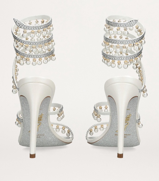 Embellished Chandelier Heeled Sandals 105