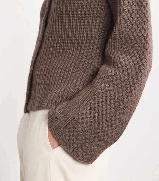 Cashmere Vimini Stitch Cardigan
