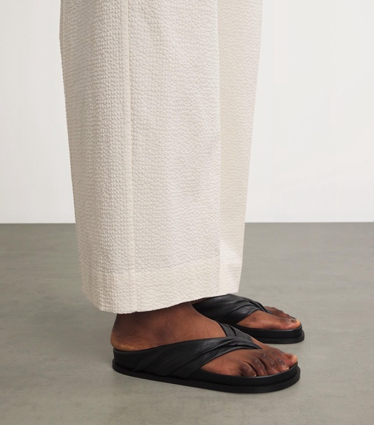 Leather Shaw Sandals