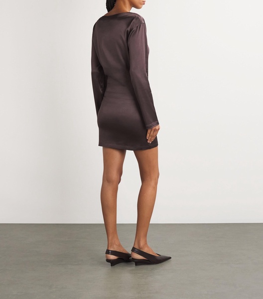 Satin Pointe Mini Dress
