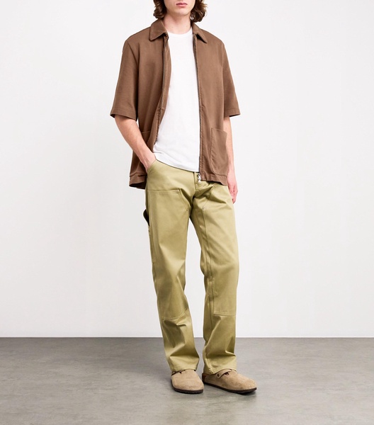 Cotton Zip-Up Overshirt