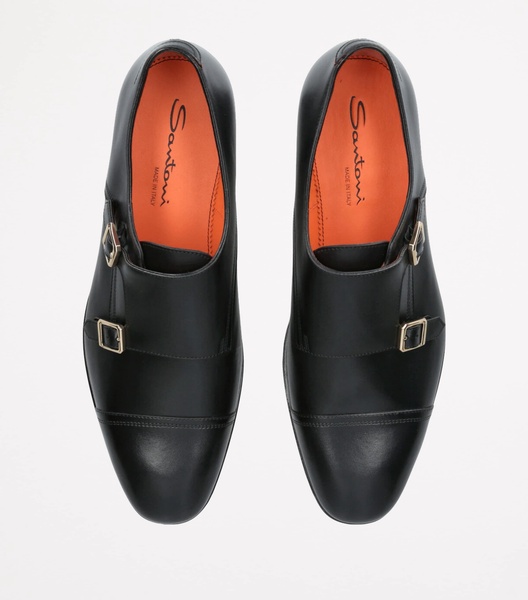 Leather Adrian Blake Monk Shoes