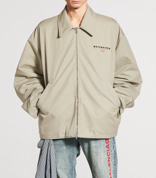 Men's Zip-up Jacket  in Military Beige