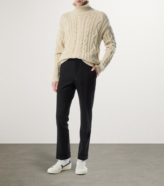 Wool-Cashmere Rollneck Sweater