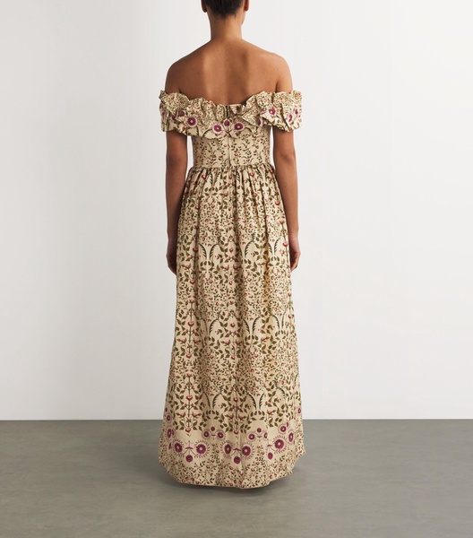 Cotton Floral Print Sueño Maxi Dress