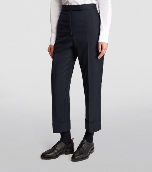 Cropped Tailored Trousers