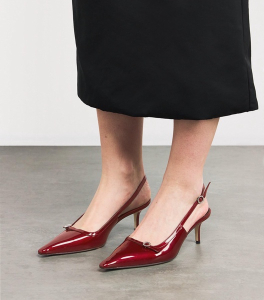 Patent Leather Saba Slingback Heels 55