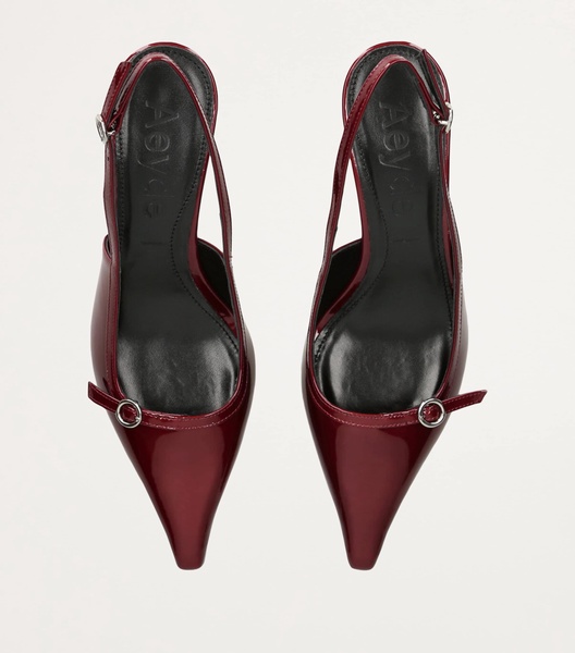 Patent Leather Saba Slingback Heels 55