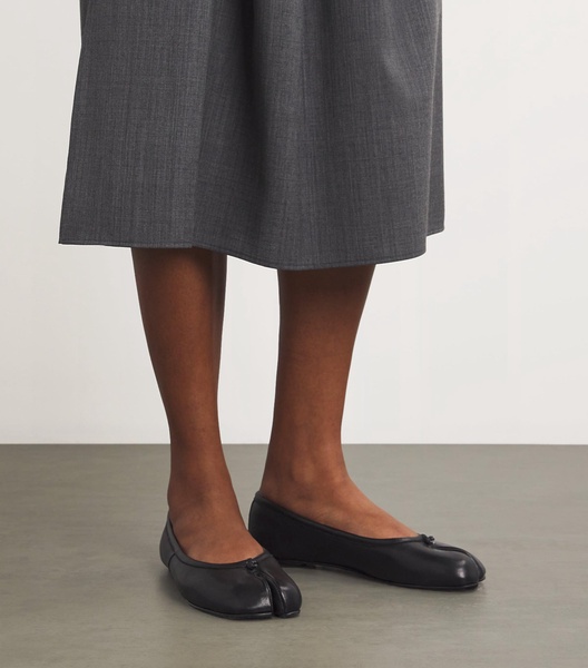 Leather Tabi Ballerina Flats