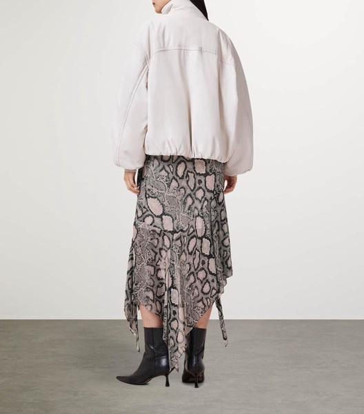 Asymmetric Cassie Midi Skirt