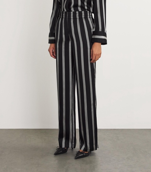 Silk-Blend Striped Soto Trousers