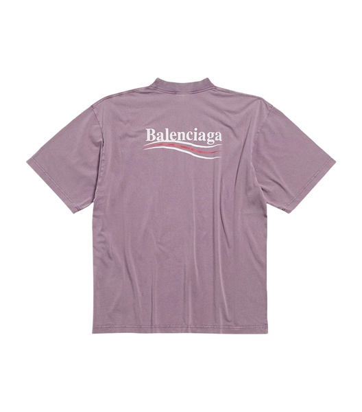 Men's Political Campaign T-shirt Medium Fit in Faded Purple