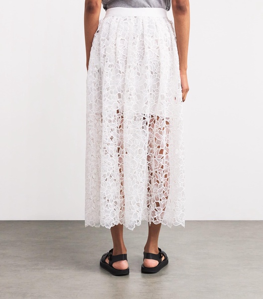 Cotton Crochet Maxi Skirt