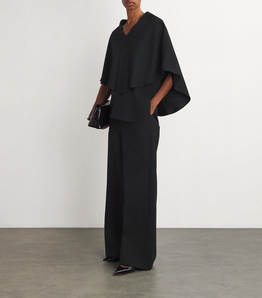 Satin Cape Arona Blouse