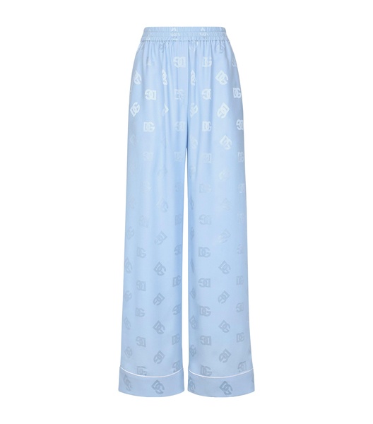 Silk Monogram Trousers