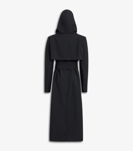 Wool-Blend Tailored Coat