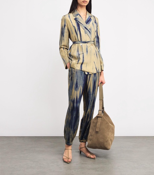 Silk Tie-Dye Taio Trousers