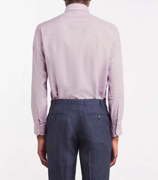 Cotton Micro-Houndstooth Shirt