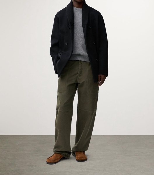 Wool-Blend Double-Breasted Pea Coat