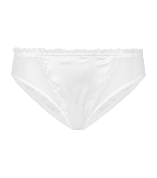 Silk-Blend Lace-Trim Briefs