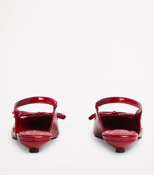 Leather Zoey Slingback Heels