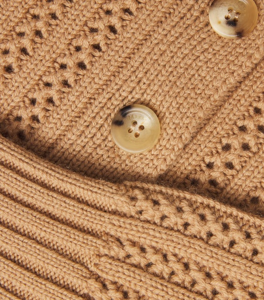 Cropped Back-Buttoned Sweater