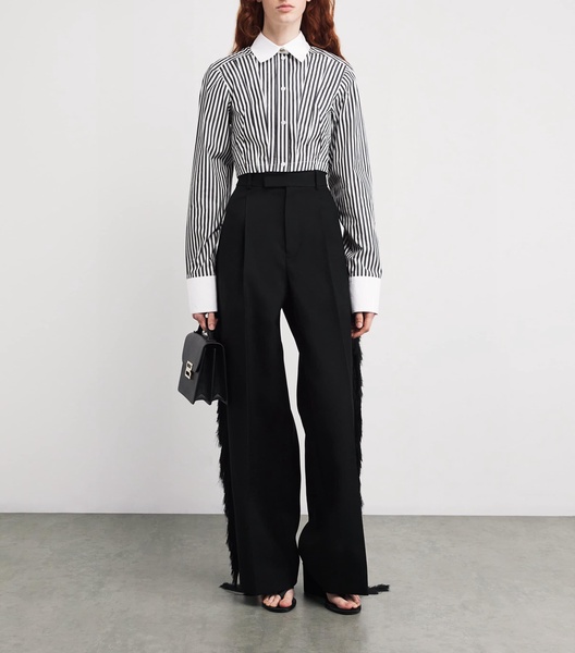 Stripe Cropped Shirt