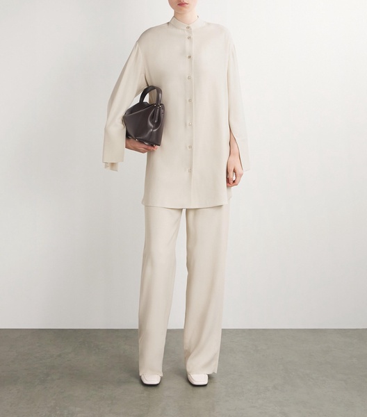 London Wide-Leg Tailored Trousers