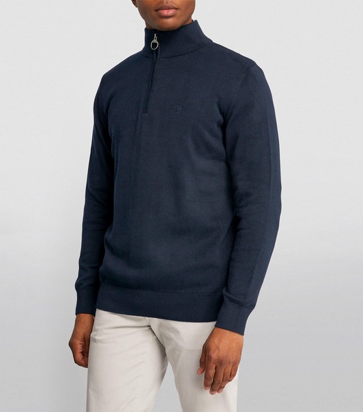 Cotton Half-Zip Sweater