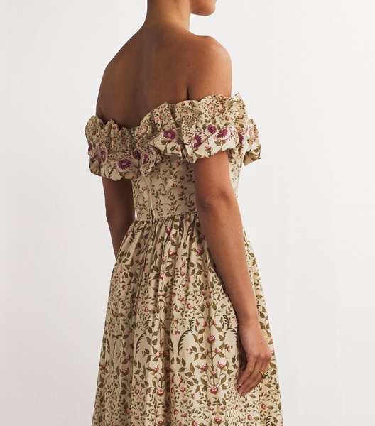 Cotton Floral Print Sueño Maxi Dress