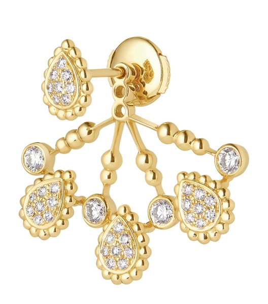 Yellow Gold and Diamond Serpent Bohème Solarité Single Earring