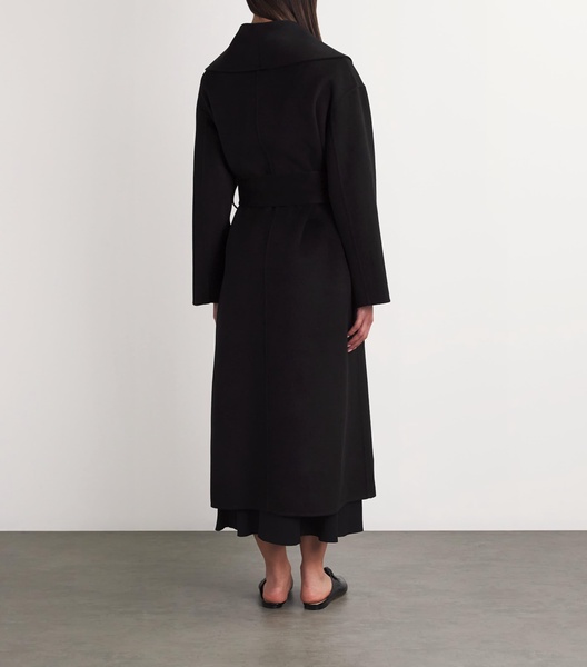 Wool-Cashmere Wrap Coat