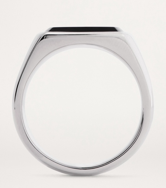 Polished Onyx Kay Signet Ring