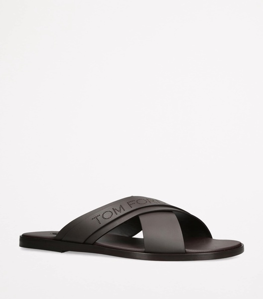 Leather Preston Slides