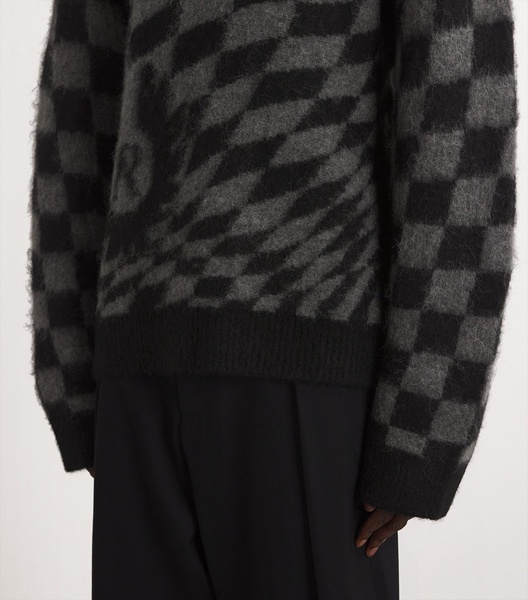 x Belstaff Wool-Blend Chequerboard Sweater
