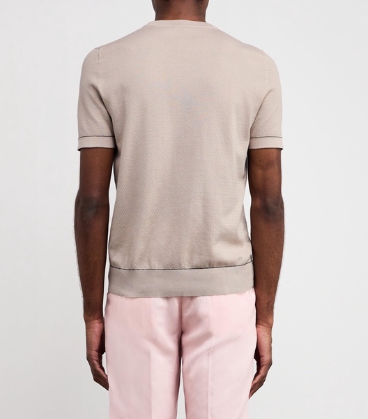 Sea Island Cotton Knitted T-Shirt