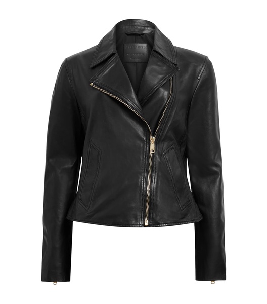 Leather Vela Biker Jacket