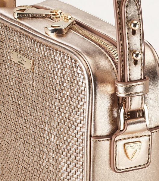 Leather Woven Camera Bag