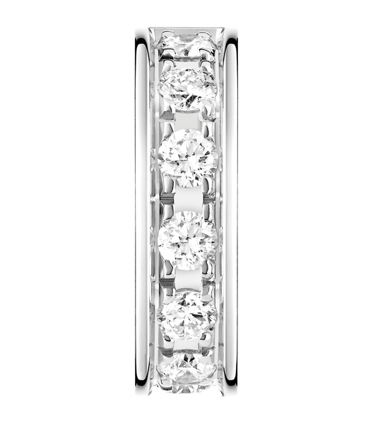 White Gold and Diamond Quatre Radiant Single Clip Earring