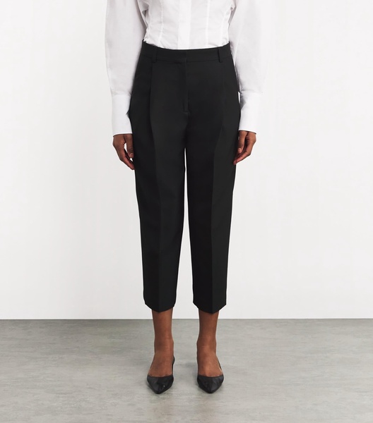 Pleated Straight Trousers