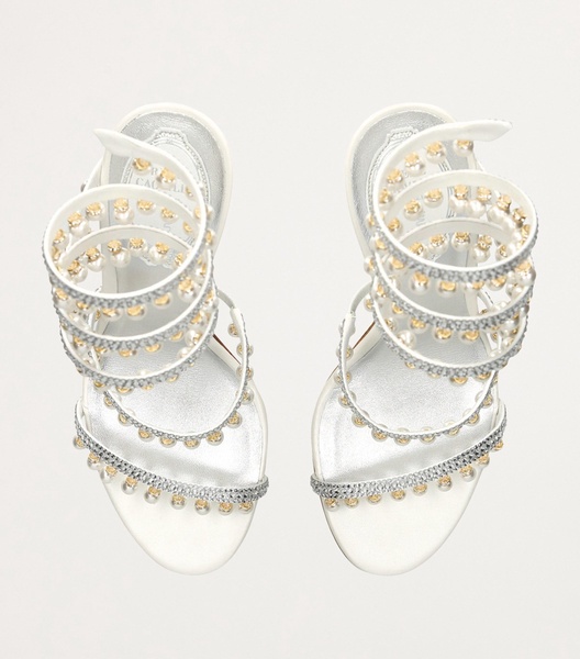 Embellished Chandelier Heeled Sandals 105