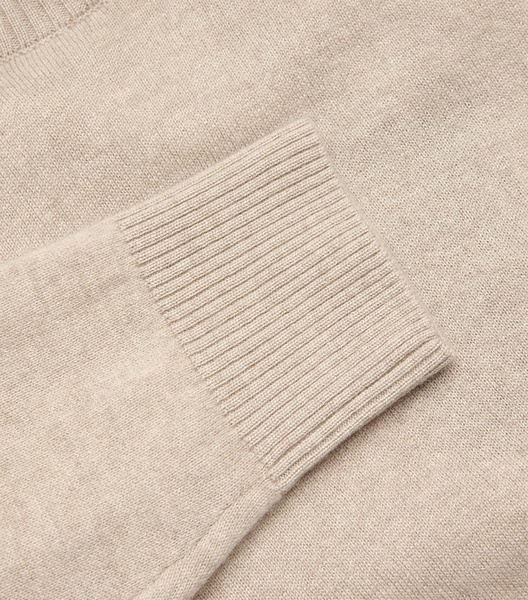 Cashmere Saddle-Shoulder Sweater