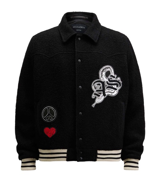 Wool-Blend Ambaum Bomber Jacket